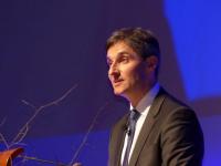 IHK-Präsident Steffen Auer bei seiner Neujahrsansprache auf dem Neujahrsempfang 2017 der IHK FreiburgNeujahrsempfanng IHK-Freiburg