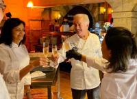 Rose und Francesco Caridi bei der Küchenparty im Europa-Park